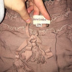 boho “paper bag” pants